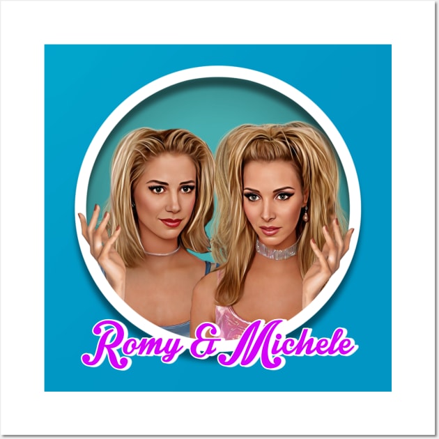 Romy and Michele Wall Art by Zbornak Designs